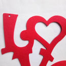 Love You Non-woven Fabric Wall Hanging Board Plaques Valentine Day Decor