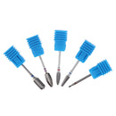 5pcs/set Tungsten Carbide Burrs Nail Drill Bit 3/32 in Rotate Bits For Manicure