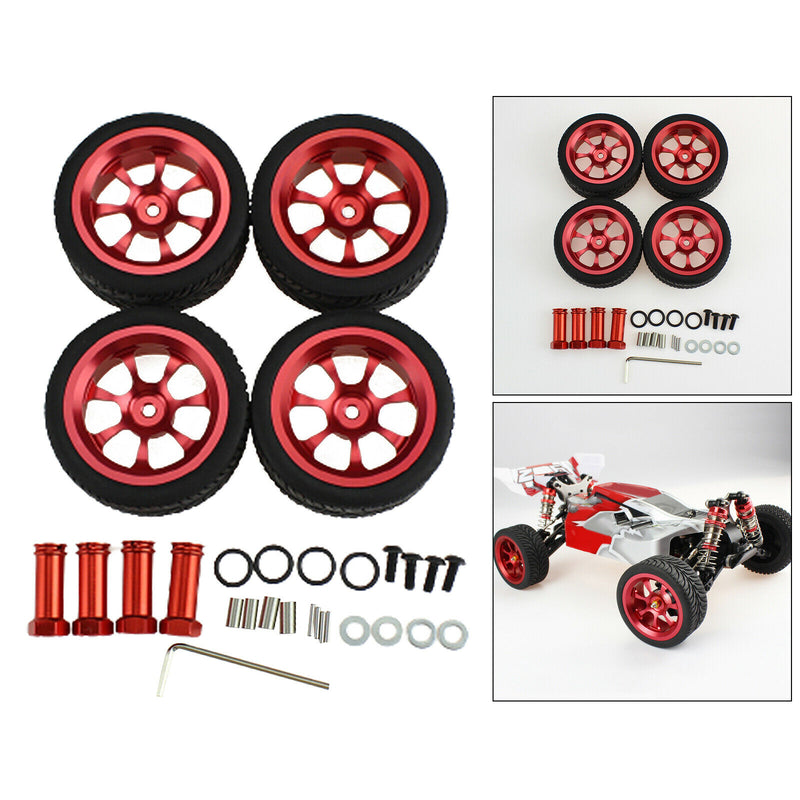 4x RC Car Wheel Tires Upgrade Parts Accessory for 1:12 Wltoys 124018 124019