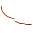 Orange Braided Bracelet Wristband Bangle Multi-layer PU Chic 560x4mm S6F7