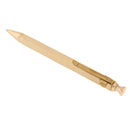 Handmade Brass Ballpoint Gel Ink Pen, Carefully Polished, 9.7cm Press Refill