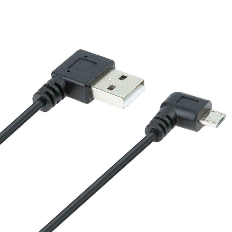 90 Degree 1.2m 4Ft USB2.0 Male to Micro USB Spring Charging Data Cable Wire
