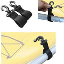 4PCs Kayak Clip Black Paddle Buckle Mounting Webbing Parts Holder Fixed Be-OZ