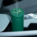 420ml Air Humidifier Car USB Charging Aroma Essential Oil Diffuser (Green)