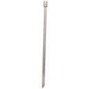 100pcs 5.9 Inches Stainless Steel Exhaust Wrap Coated Locking Cable Zip Tie F7Y3