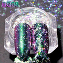 Nail Chameleon Powder Nail Mirror Pink Foil Powder Sequins Diy Decorative N
