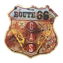 Shield Metal Retro Tin Signs Wall Plaque Pub Bar Man Cave Route 66 US Art 1