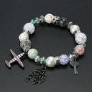 Bohemia Retro Romantic Charms Bracelet Lady Crystal Feather Chic Jewelry