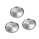 3pcs Stainless Oval Serving Trays Platter Bar Restaurant Tray Tea Tray 14cm