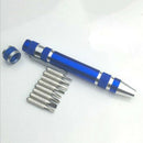 Precision Mini 8 in 1 Slotted Bits Screwdriver Pen Set Repair Tools Useful GPO