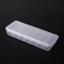 Large Travel Pill Cases Portable 7-Day Medicine Box Tablet Container(Clear) A