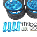 RC Rubber Wheel Rim Tyre for WLTOYS 144001 124018 124019 RC Car Parts