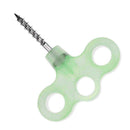 Outdoor 3 Holes Luminous Threaded Tent Peg Camping Cord Rope Fastener Nail