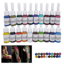 DIY 20 Colors 5ml Body Tattoo Pigment Set Home Multifunction Makeup Liquid #