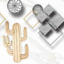 5PCS/Set Craft Prop Shape Decoration Cactus Scene Innovative Home Wooden 7W69