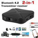 2 in-1 Bluetooth Wireless Audio Transmitter Receiver Music AUX Adapter HiFi M4J3