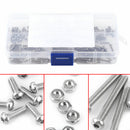 230pc M2 Stainless Steel 304 Hex Socket Button Head Screws Bolts Nuts Assortment