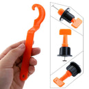 50Pcs Tile Leveling System Kit 1.6mm Space Reuse Wall Floor Clip Leveler Ce