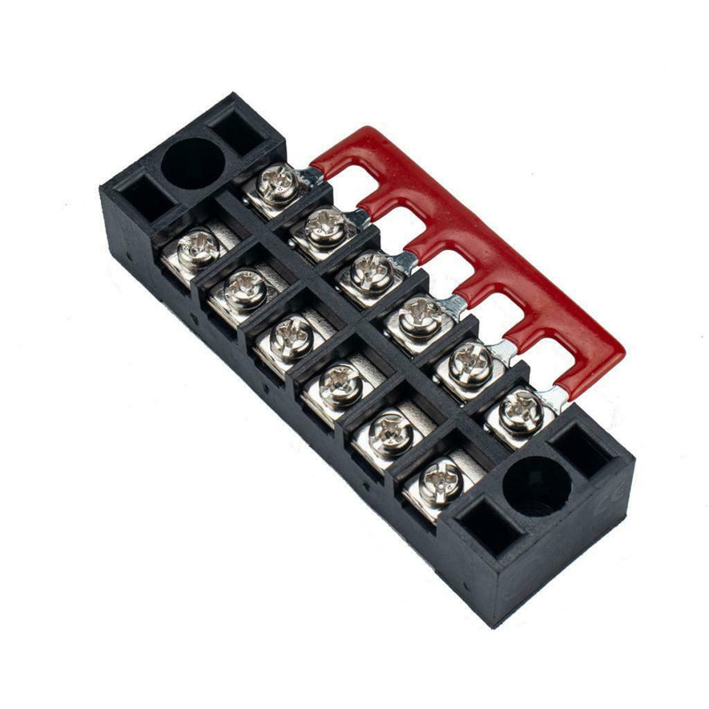 5 Piece Double Row 6P Screw Locking Terminal Block with