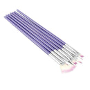 7pcs/set Acrylic Nail Art UV Gel Carving Pen Brush Powder Liquid V0A5