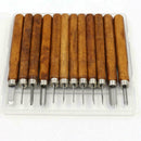 12x/set Wood Lathe Chisel Set Woodworking Turning Tools Cutting Carving  AII