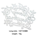 Christmas Words Cutting Die Stencil Scrapbooking Card Template DIY Craft