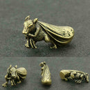 Brass Mouse Ornament Chinese Style Animal Rat Solid Desk Table Craft Decora U3B1