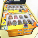 1 Box Of 9 Bottles Mini Natural Semiprecious Gem Stone Chip Crystal Healing A7U7