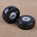 2PCS Luggage Suitcase Rubber Wheels Roller Axles Repair Replacement OD 50mmx20mm