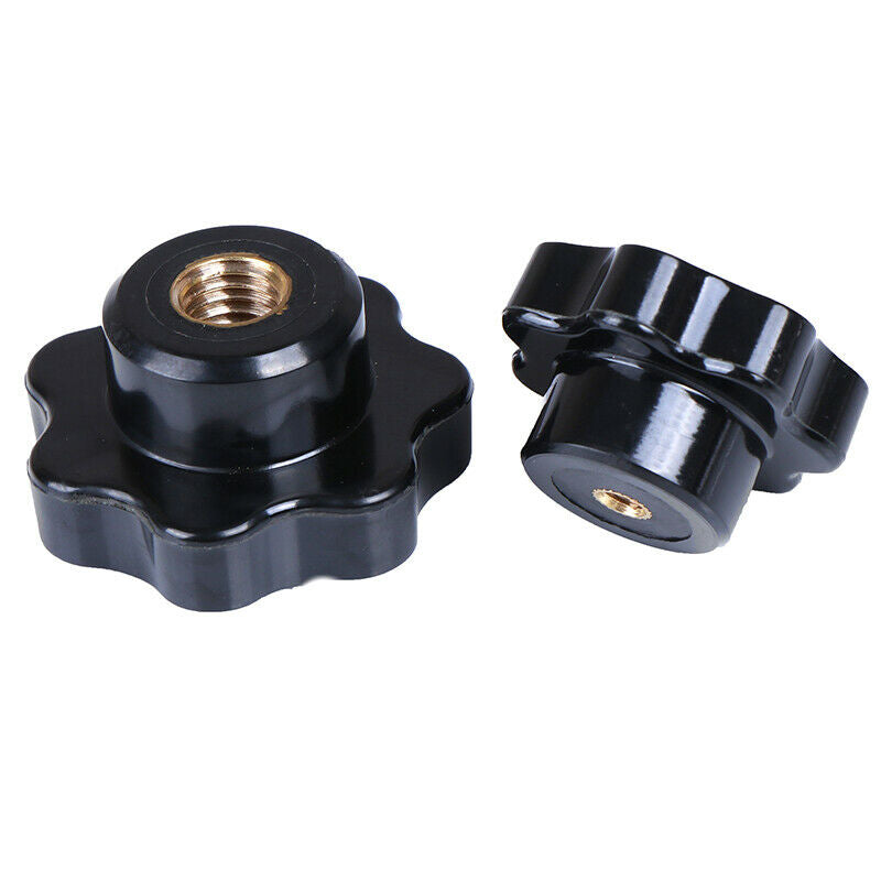 M8 Female Thread ven Star Shaped Head Clamping Nuts Knob Ship F~ii  Hn