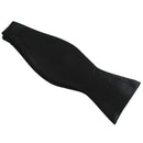 Tuxedo tie satin bow tie for men - black