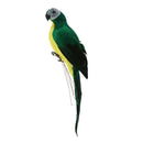 2pcs Imitation Feather Macaw Parrot Bird Statue Yard Tree Lawn Ornament