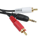 3.5mm Stereo Jack to 2-RCA Adapter Audio Extension Cable 5M 16ft