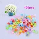100pcs/kit Knitting Crochet Craft Locking Stitch Needle Markers Tool Mixed Color