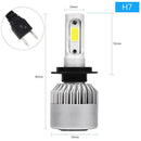 2x S2 H7 36W 8000LM LED Headlight Car Auto Vehicle Bulb Fog Lamp SUV Truck
