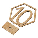 20 Sets Wooden Hexagon 1-20 Table Numbers for Wedding Party Decoration