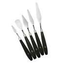 Professional 5pcs Plastic Mix Palette Scraper Set Spatula for Oil Painting