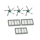 3 Side Brush + 3 Filter Suitable for IROBOT ROOMBA S9 S9+ Sweeping Robot Va