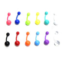 Flexible Navel Bar Barbell Rings Mixed Belly Button Piercing Body Jewelry FT