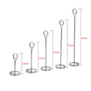 Stainless Steel Card Holder Number Clip Sign Place Stand Table Decor 15cm