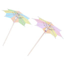 Approx. 145Pcs of Eight-Square Paper Cocktail Drink Sticks Parasol
