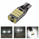 2 x T15 W16W 45 SMD 4014 Error Free LED Car Reverse Back 6000K White Bulbs Set