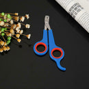 Stainless Steel Pet Nail Toe Scissors Dog Cat Claw Grooming Clipper (Blue)