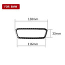 2PCS Carbon Fiber Headlight Switch Button Cover Trim Fit for BMW 3 Series G