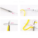 3 Needles 2 Threaders Craft Tool Punch Needle Set Embroidery Stitching ToolS Hn