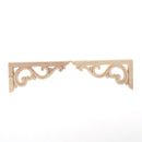 1Pair Europe Style Exquisite Wood Carved Applique Furniture Home Door WallDecor~