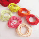 50Pcs Mix Color Baby Girl Kids Tiny Hair Bands Elastic Ponytail Holder~ Tie K8T0