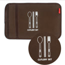 4 People Tableware Outdoor Cutlery Set Camping Barbecue Portable Stainless