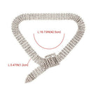 Fashion Luxury Full Big Rhinestone Necklace Women Chunky Necklace Wedding J Q7R5