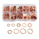 200Pcs 9 Sizes Copper Washers Assorted Solid Copper Gasket Washers Sealing  X3R3